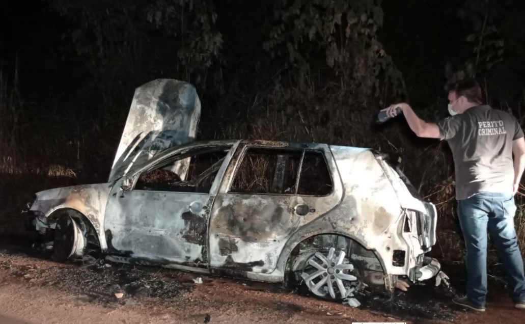 Comerciante sofre tentativa de homicídio, ao fugir tem carro incendiado em Alta Floresta