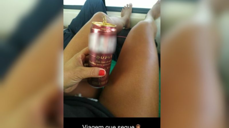 Técnica em enfermagem é suspeita de postar foto bebendo cerveja ao lado de paciente em ambulância