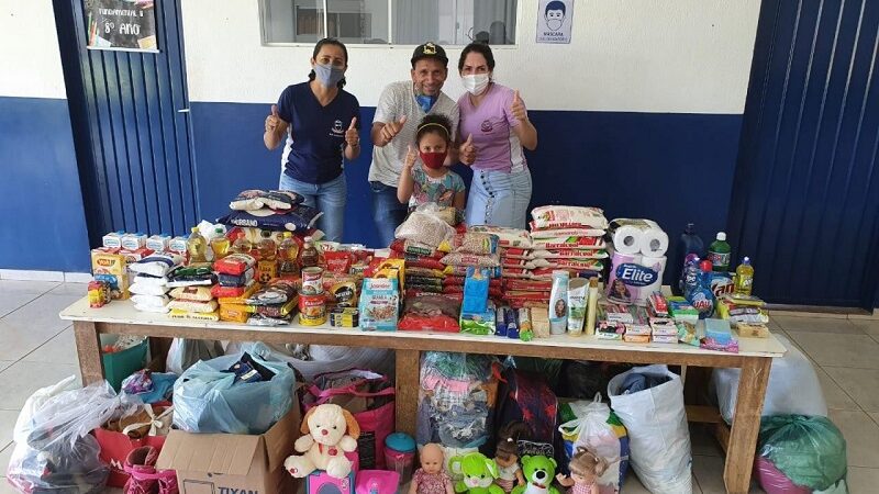 Escola de Sorriso promove ação humanitária em prol de uma família venezuelana