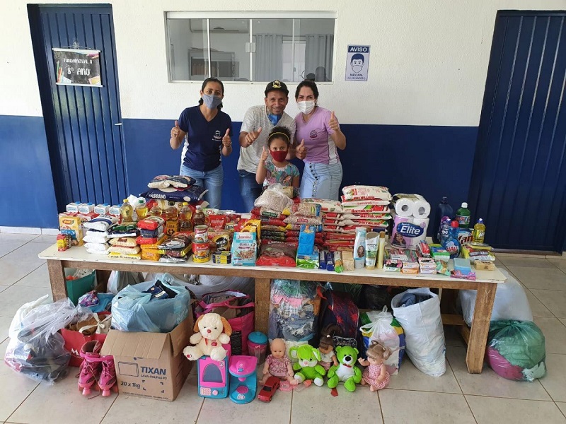Escola de Sorriso promove ação humanitária em prol de uma família venezuelana