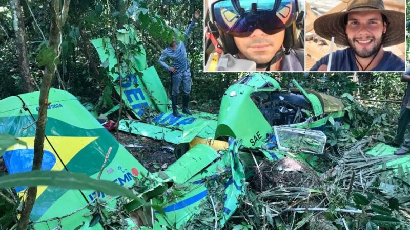Funcionário de fazenda encontrou os destroços da aeronave no Nortão