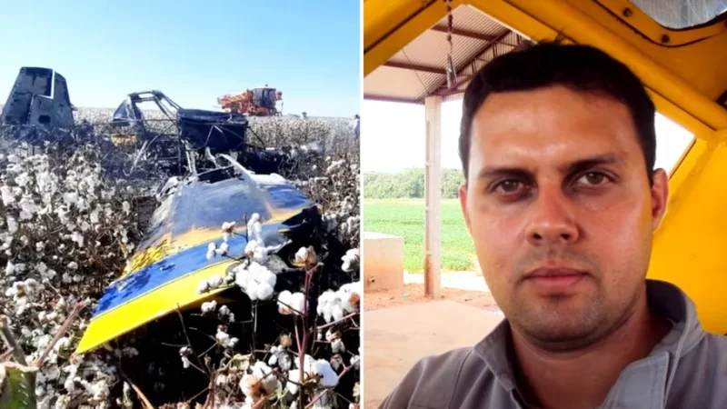 Piloto agrícola morre após aeronave cair em fazenda próxima de Sorriso