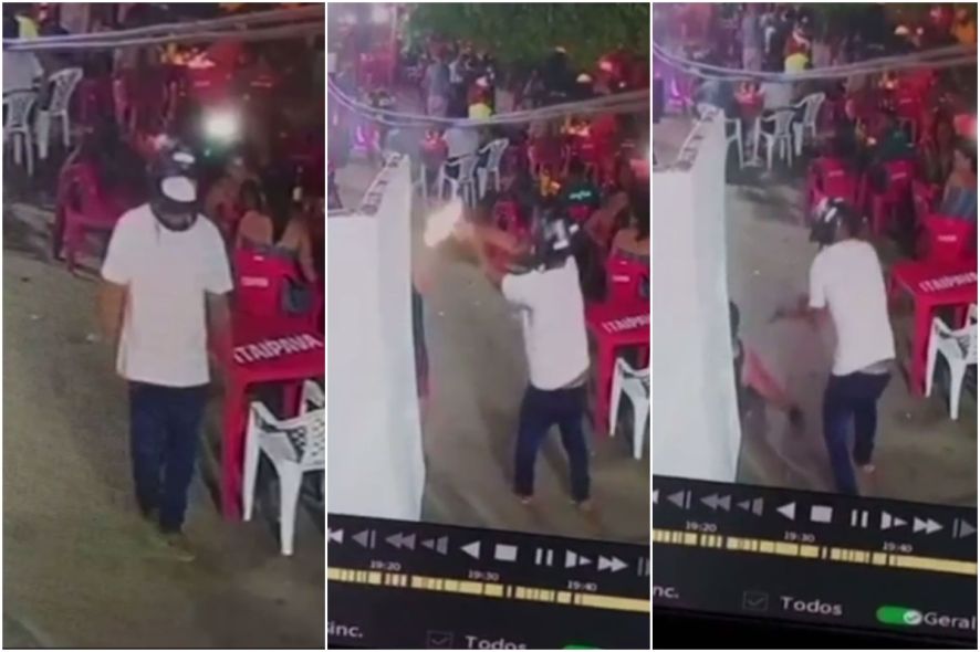 Vídeo mostra atirador matando homem em distribuidora em MT; veja o vídeo