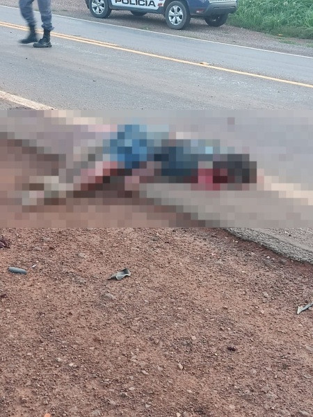 Motociclista tem a cabeça esmagada após caminhoneiro passar por cima em Mato Grosso; veja o vídeo