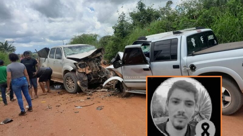 Acadêmico de Agronomia morre em acidente envolvendo caminhonetes no Nortão