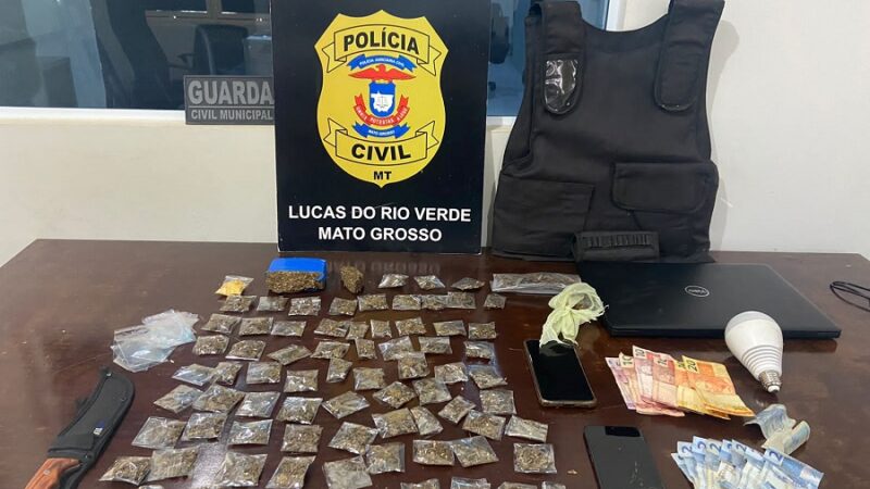 Polícia Civil prende sete envolvidos em roubos e tráfico de drogas em Lucas do Rio Verde