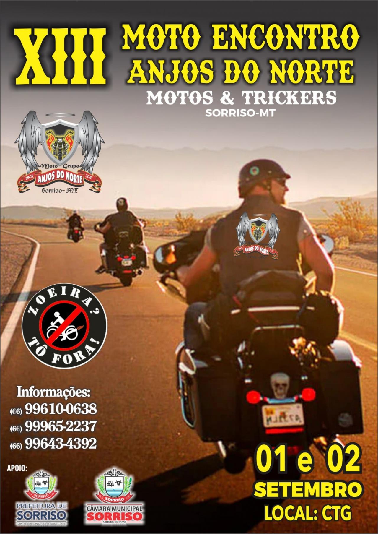 Sorriso promove o XIII Moto Encontro Anjos do Norte