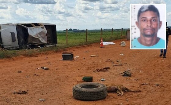 Motorista de 35 anos morre e outras três pessoas ficam feridas em capotamento de veículo na comunidade Pontal do Marape em Nova Mutum/MT