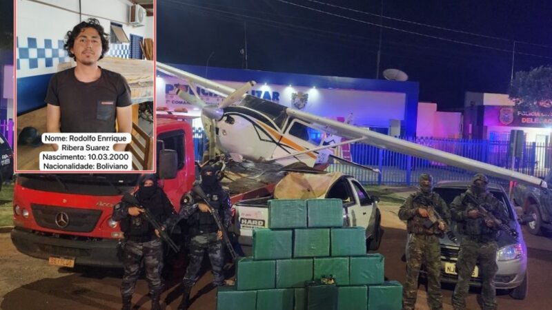 Após 5 dias de fuga Copiloto de avião do tráfico, boliviano é preso debilitado em Sapezal