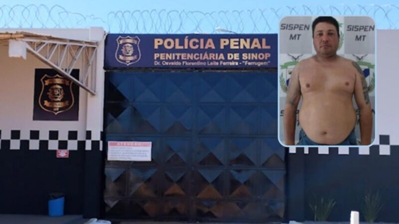 Condenado por duplo homicídio foge da prisão em Sinop