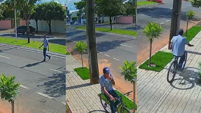Bandido furta bicicleta de trabalhadora em frente a escritório de advocacia em Sorriso