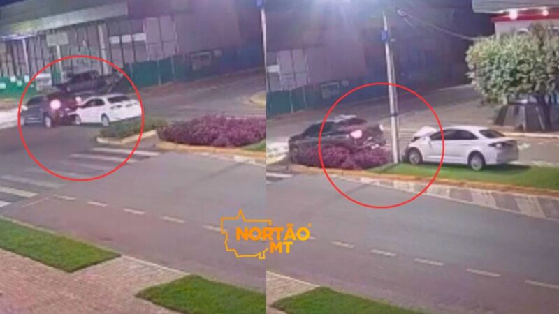 Veículo faz ‘strike’ em carros parados em Sorriso