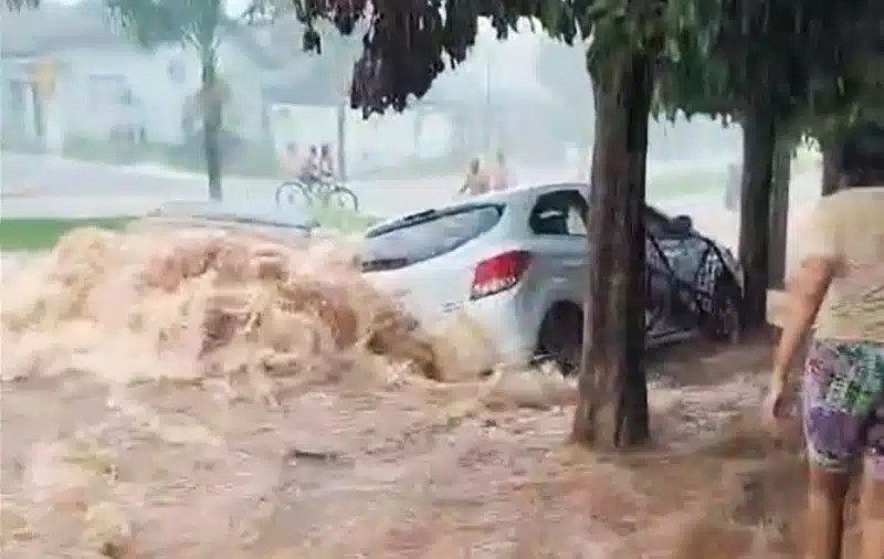 Sorriso e outras 38 cidades de Mato Grosso estão em risco de desastres naturais por chuvas fortes