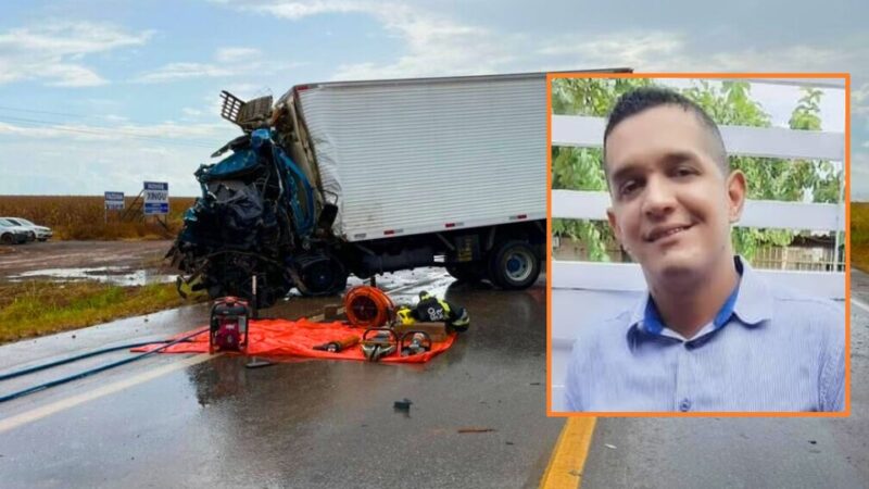 Motorista morre em colisão entre bitrem e caminhão baú na BR-163 em Sorriso