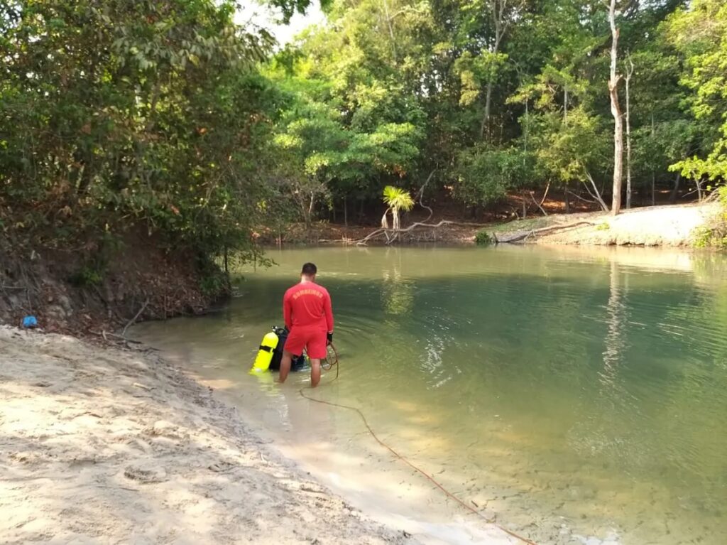 Mulher desaparece no rio Lira após mergulho e mobiliza buscas em Sorriso