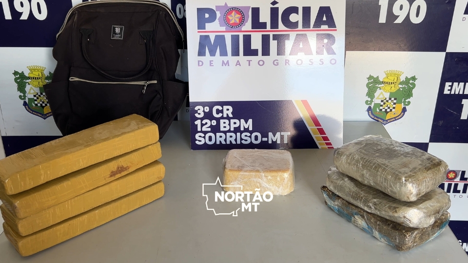 PM apreende mais de 7 kg de drogas após denúncia anônima em Sorriso