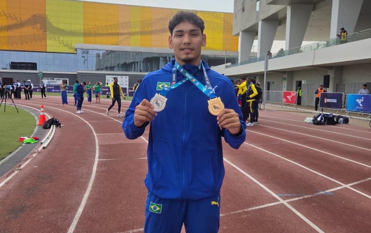 Atleta de Sorriso conquista ouro e prata no Ibero-Americano Sub-20 e ajuda Brasil a ser campeão geral