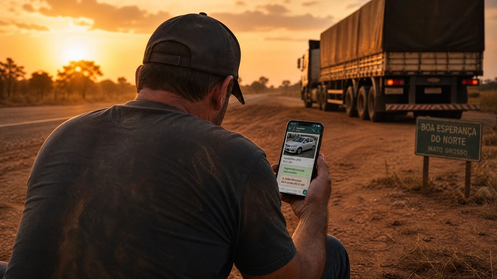 Idoso perde R$ 31,5 mil em golpe durante suposta compra de carro pela internet em Boa Esperança do Norte