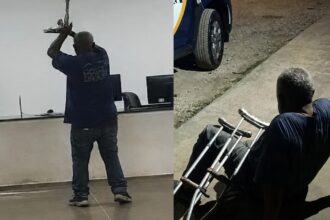 Idoso é levado à delegacia após quebrar monitor e xingar funcionários de UPA