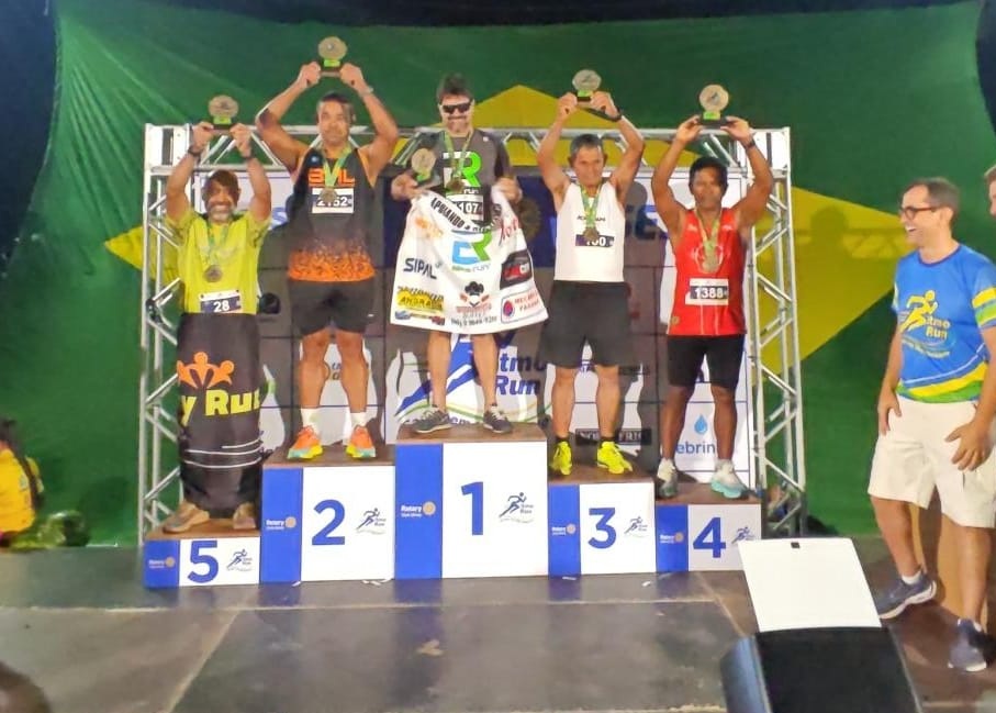 Atleta Luiz Carlos de Paula conquista 1º lugar na categoria 50 a 59 anos na Ritmo Run em Sinop
